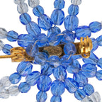 Chanel Snowflake Crystal Motif Blue Multicolor Beads Brooch — view 3