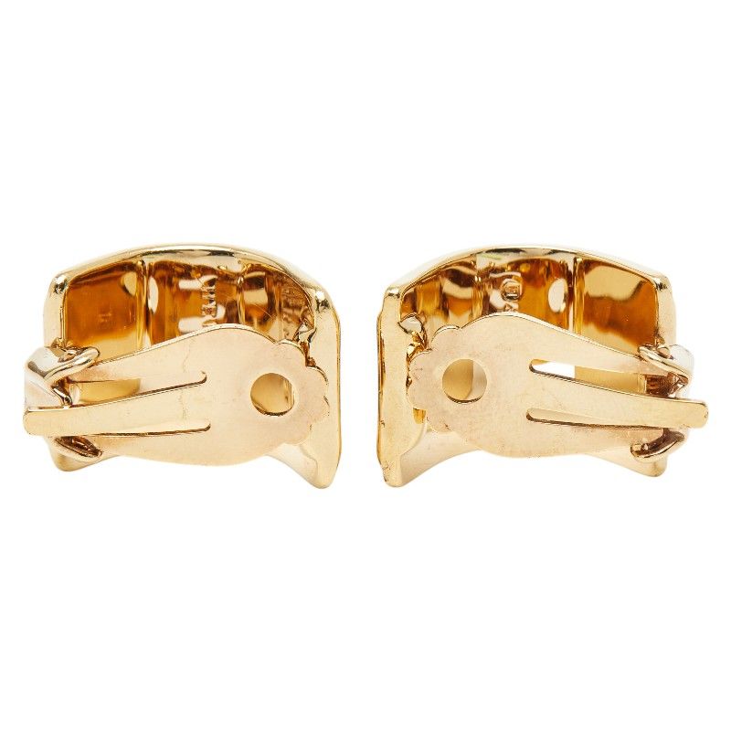 Hermes Enamel Gold Multicolor Plated Earrings — view 3