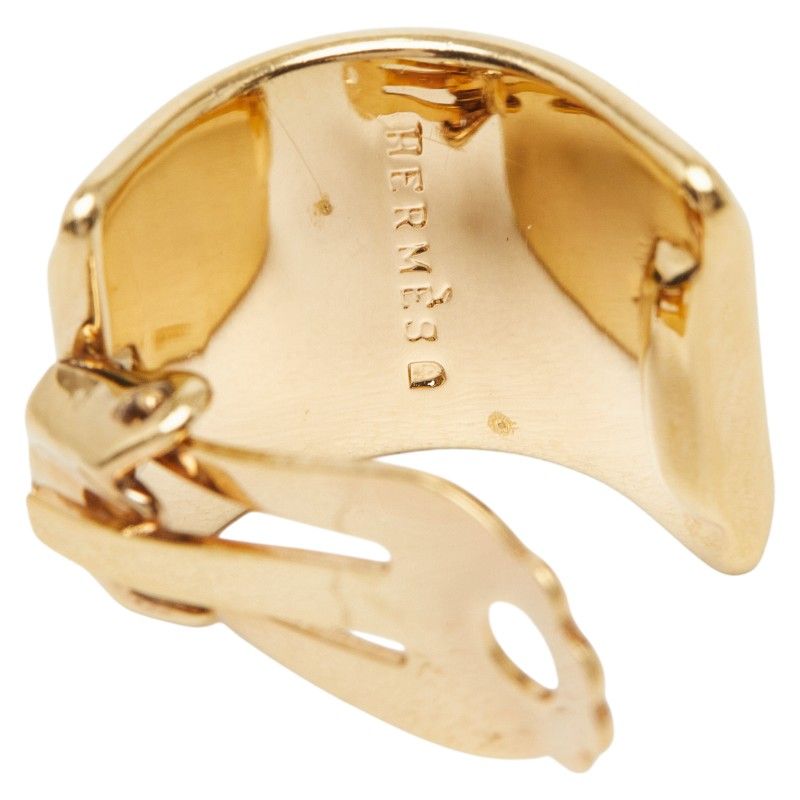 Hermes Enamel Gold Multicolor Plated Earrings — view 4