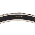 Hermes Enamel PM Silver Black Plated Belt — view 5