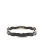 Hermes Enamel PM Silver Black Plated Belt — view 3