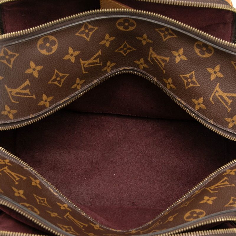 Louis Vuitton Monogram Marais MM Brown Leather Handbag — view 4