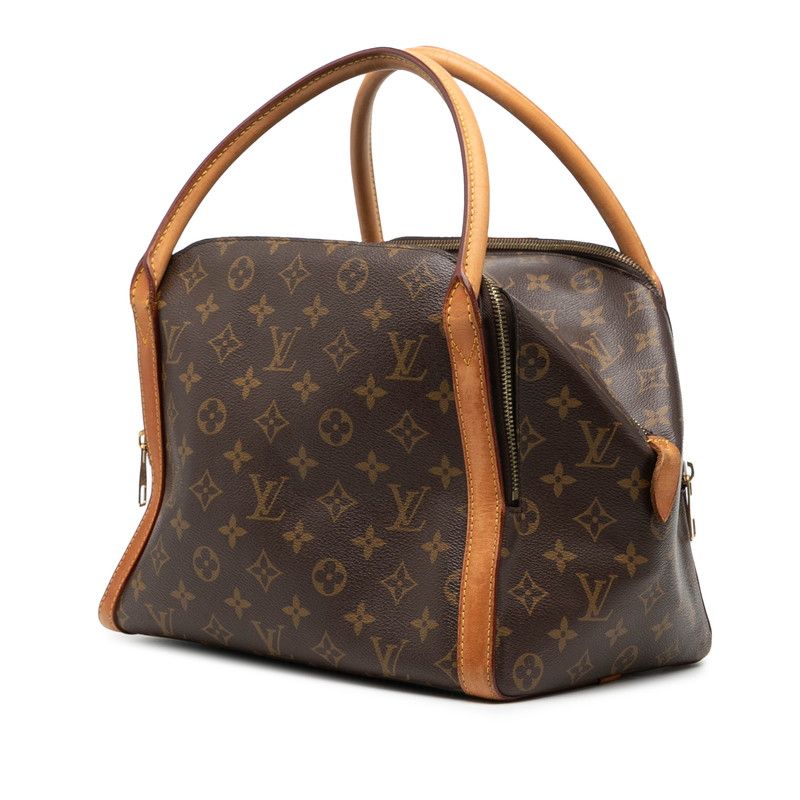 Louis Vuitton Monogram Marais MM Brown Leather Handbag — view 2