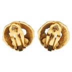 Chanel CC Logo Vintage Gold Plated Earrings — view 3