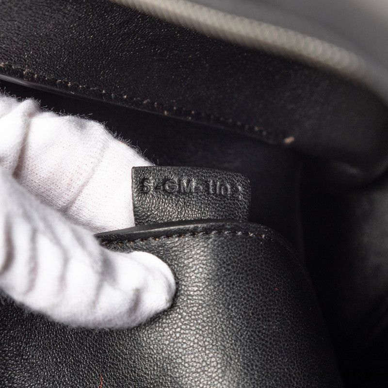 Celine Edge Black Red Leather Calf Hair Tote — view 7