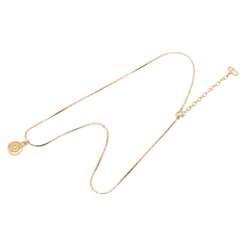 Dior CD Logo Gold Plated Necklace — view 4