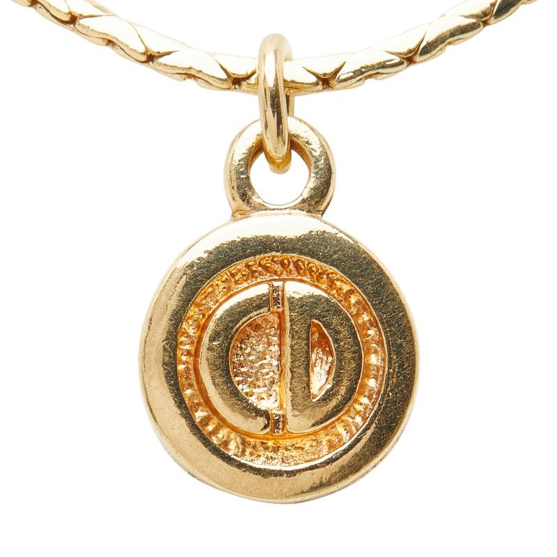 Dior CD Logo Gold Plated Necklace — view 2