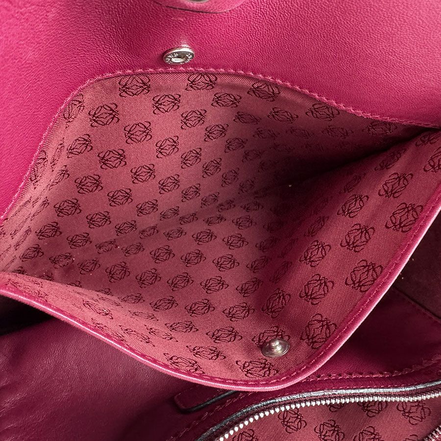 Loewe Handbag Leather Red Wine — view 6