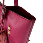 Loewe Handbag Leather Red Wine — view 8