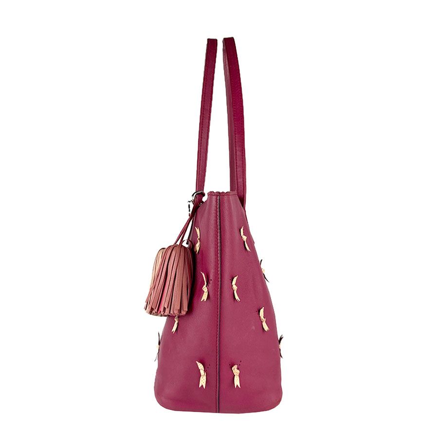 Loewe Handbag Leather Red Wine — view 2
