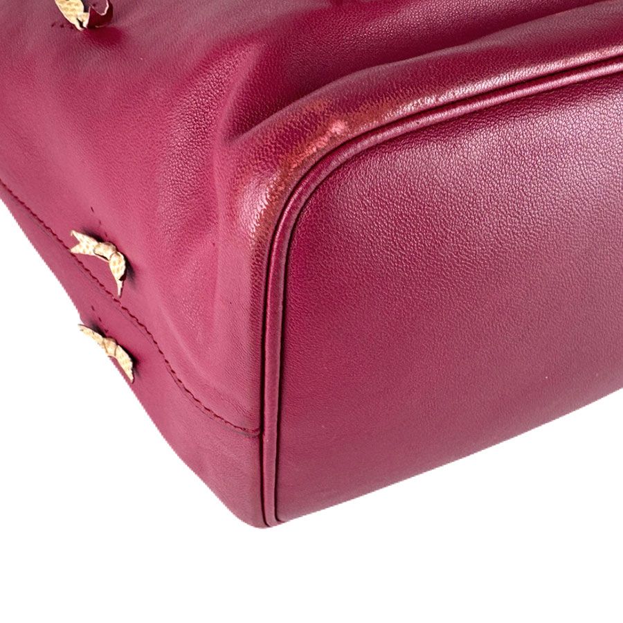Loewe Handbag Leather Red Wine — view 9