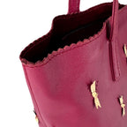Loewe Handbag Leather Red Wine — view 7
