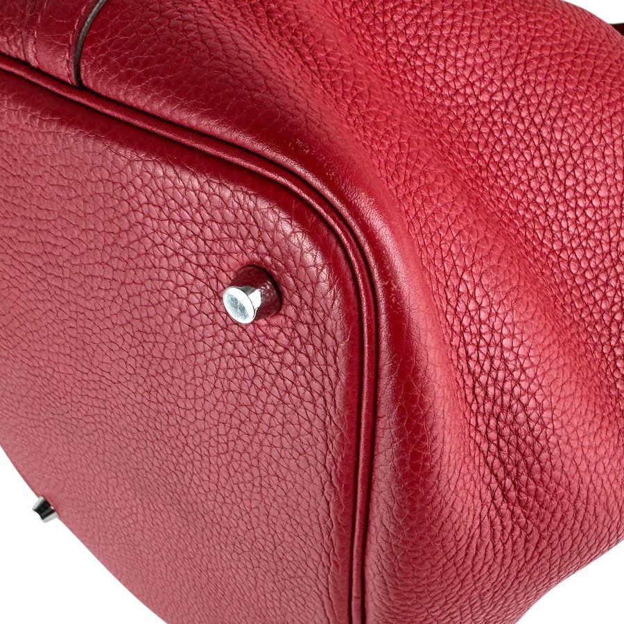Hermes Handbag Picotin Lock PM 22 Rouge Kazak — view 9