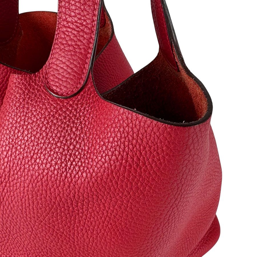 Hermes Handbag Picotin Lock PM 22 Rouge Kazak — view 7