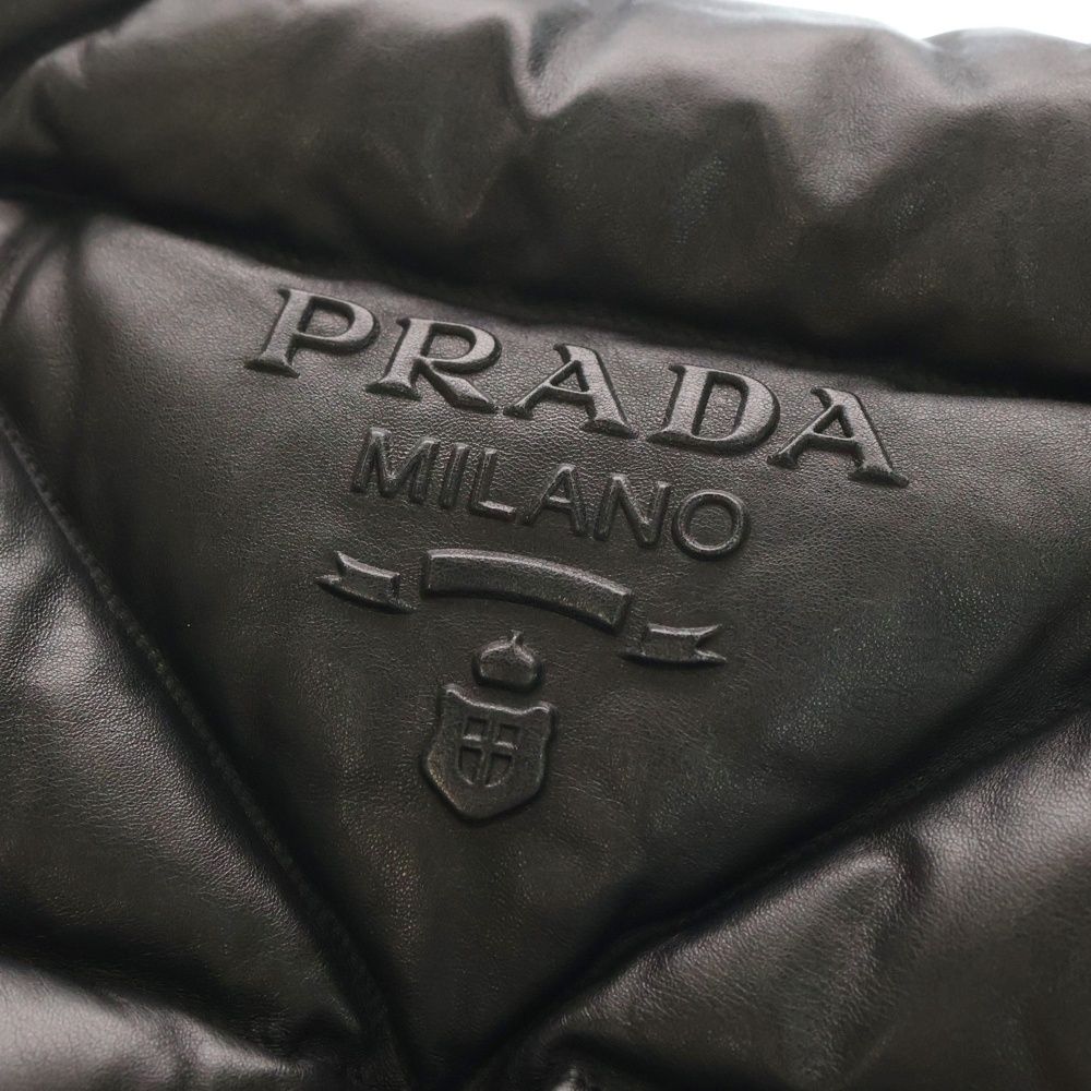 Prada Padette Quilted Nappa Leather Tote Black — view 6