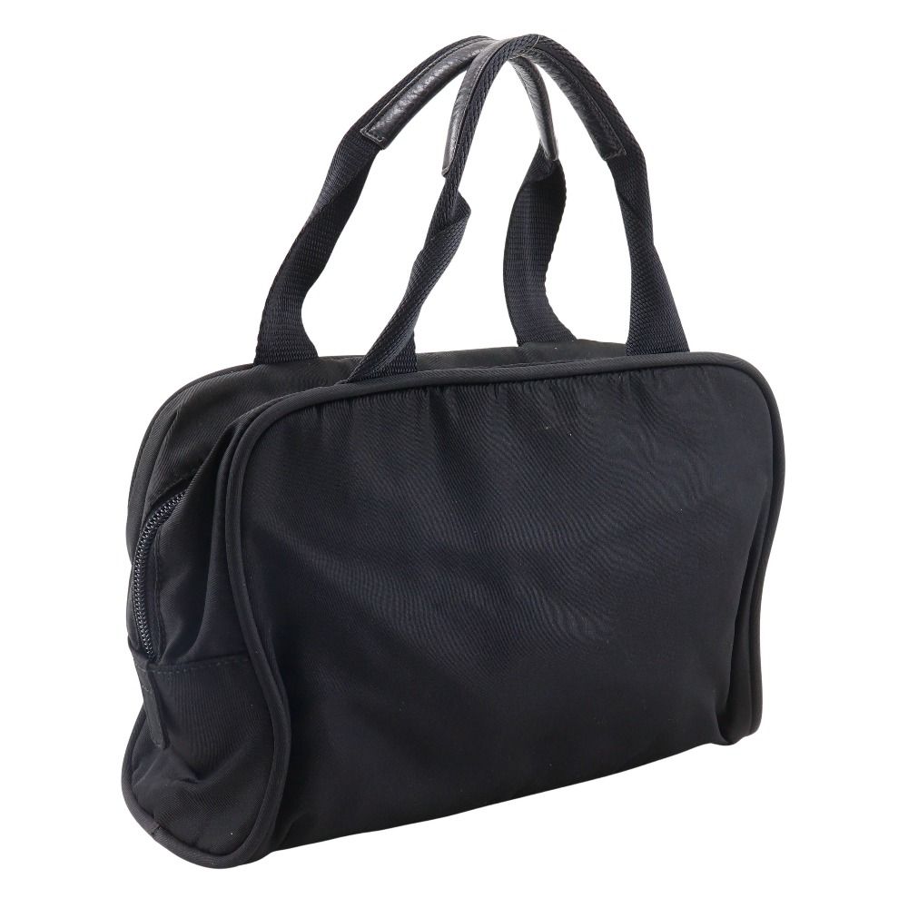 Prada Mini Boston Nylon Black Handbag — view 3