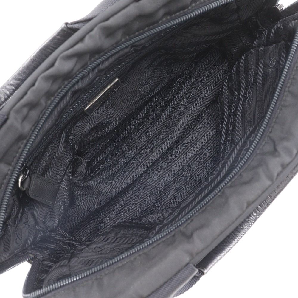 Prada Mini Boston Nylon Black Handbag — view 6
