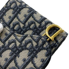 Dior Trifold Wallet Navy Blue — view 9