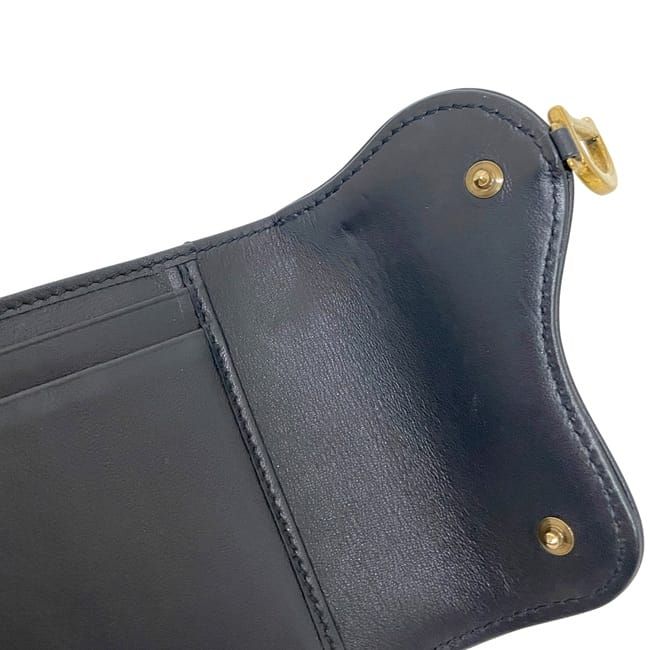 Dior Trifold Wallet Navy Blue — view 7