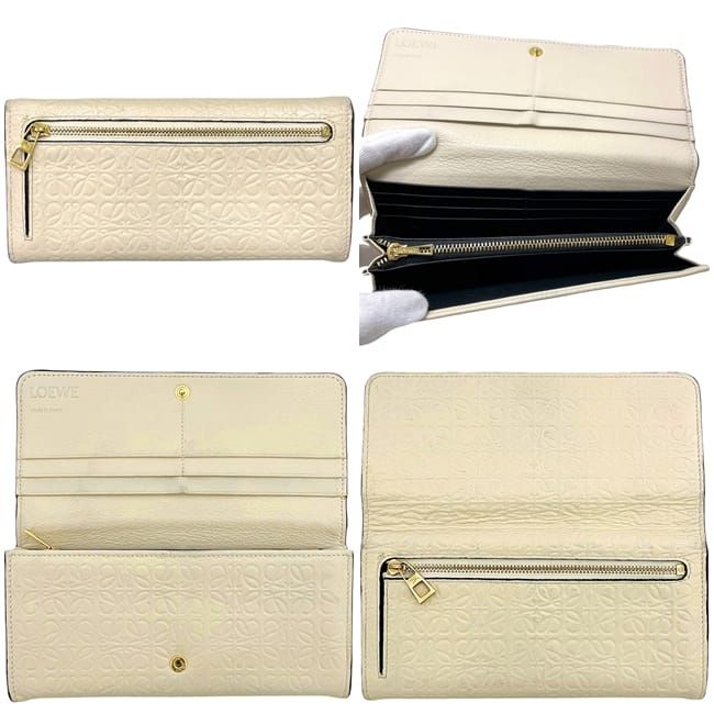 Loewe Bifold Wallet Beige Repeat Anagram — view 2