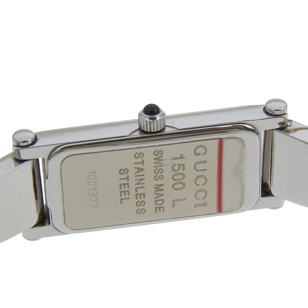 Gucci Stainless Steel Quartz Analog Display Black Dial Watch — view 7