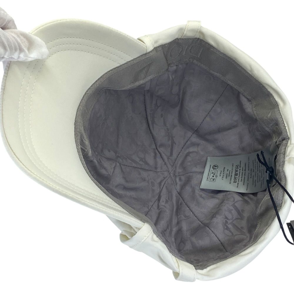 Dior Parley Collaboration Hat Cap Logo Sunshade Cotton Off-white — view 6