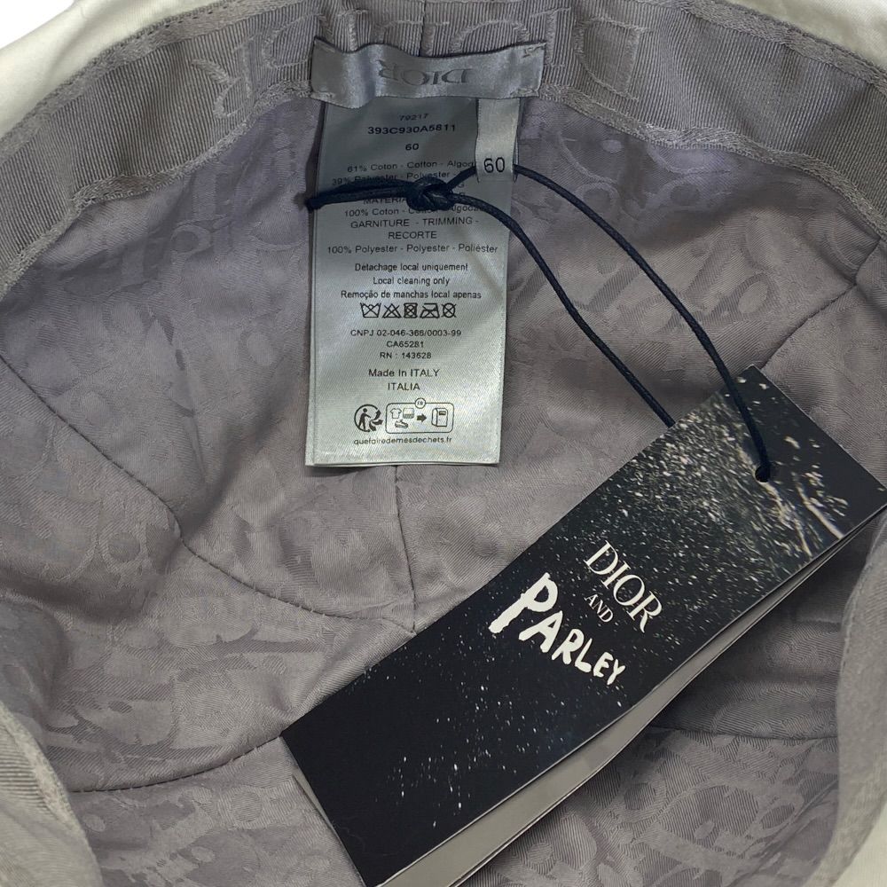 Dior Parley Collaboration Hat Cap Logo Sunshade Cotton Off-white — view 8
