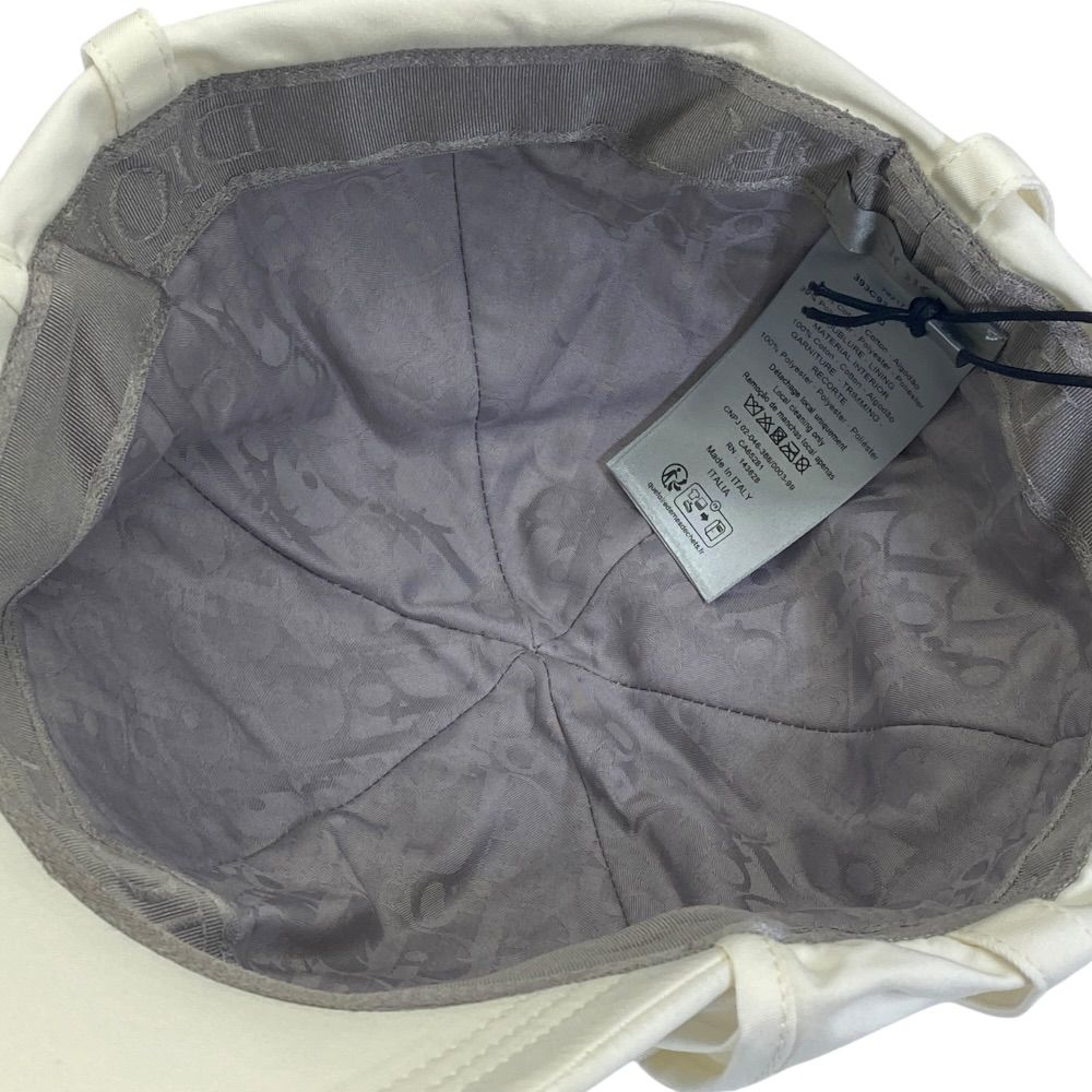 Dior Parley Collaboration Hat Cap Logo Sunshade Cotton Off-white — view 7