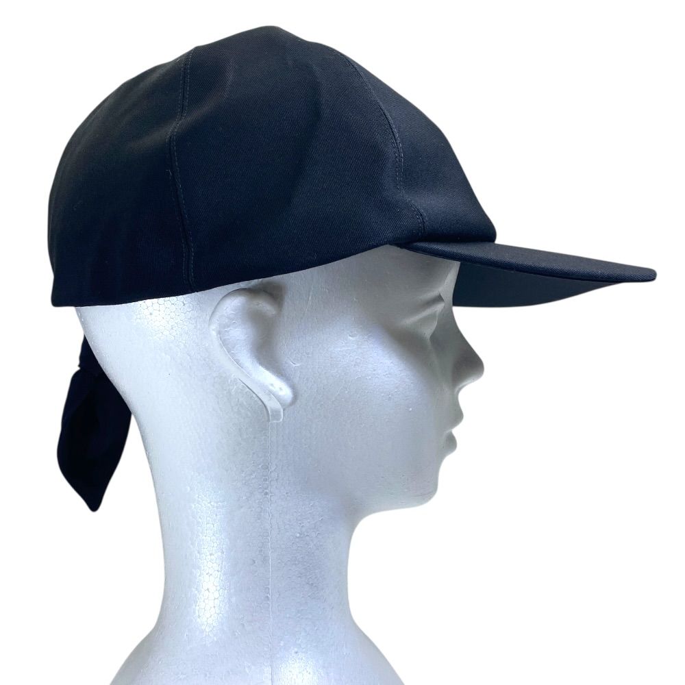 Dior Cap Hat Ribbon Logo Wool Black — view 4