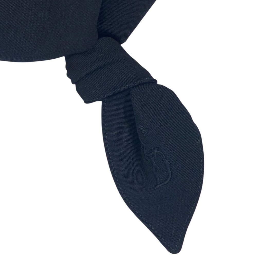 Dior Cap Hat Ribbon Logo Wool Black — view 8