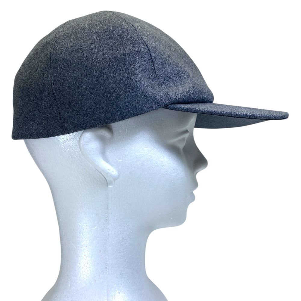 Dior Cap Hat Ribbon Logo Wool Gray — view 4