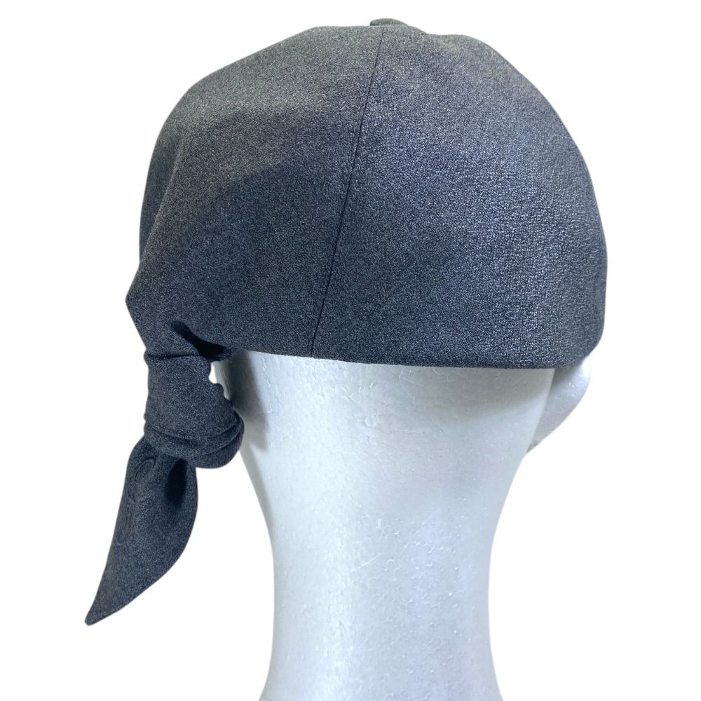 Dior Cap Hat Ribbon Logo Wool Gray — view 3