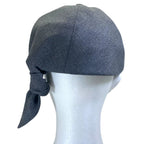 Dior Cap Hat Ribbon Logo Wool Gray — view 3