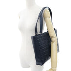 Chanel Chocolate Bar Tote Navy Blue — view 9