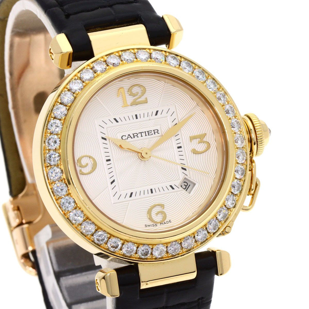 Cartier Pasha Bezel Diamond Watch 18K Yellow Gold — view 4