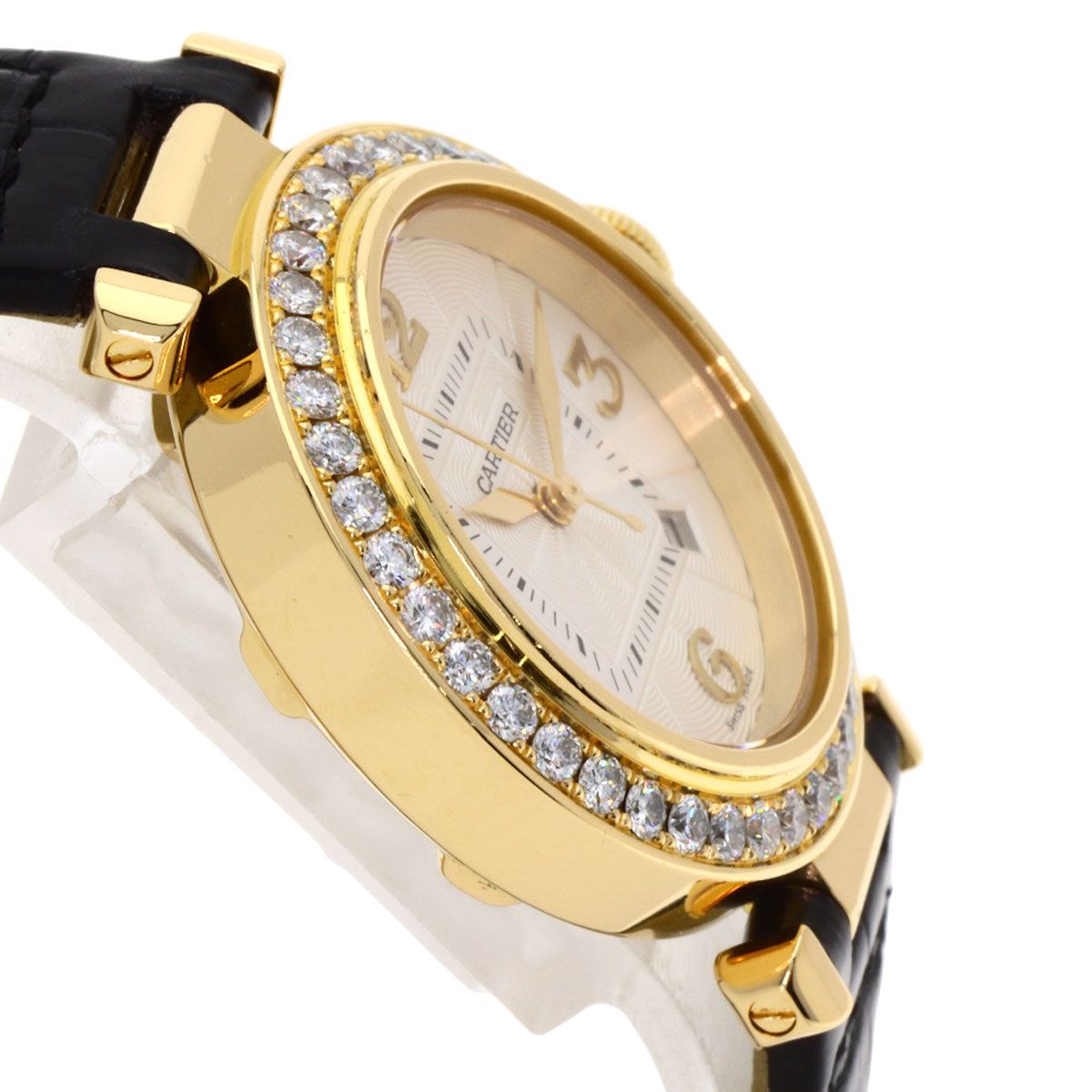 Cartier Pasha Bezel Diamond Watch 18K Yellow Gold — view 6