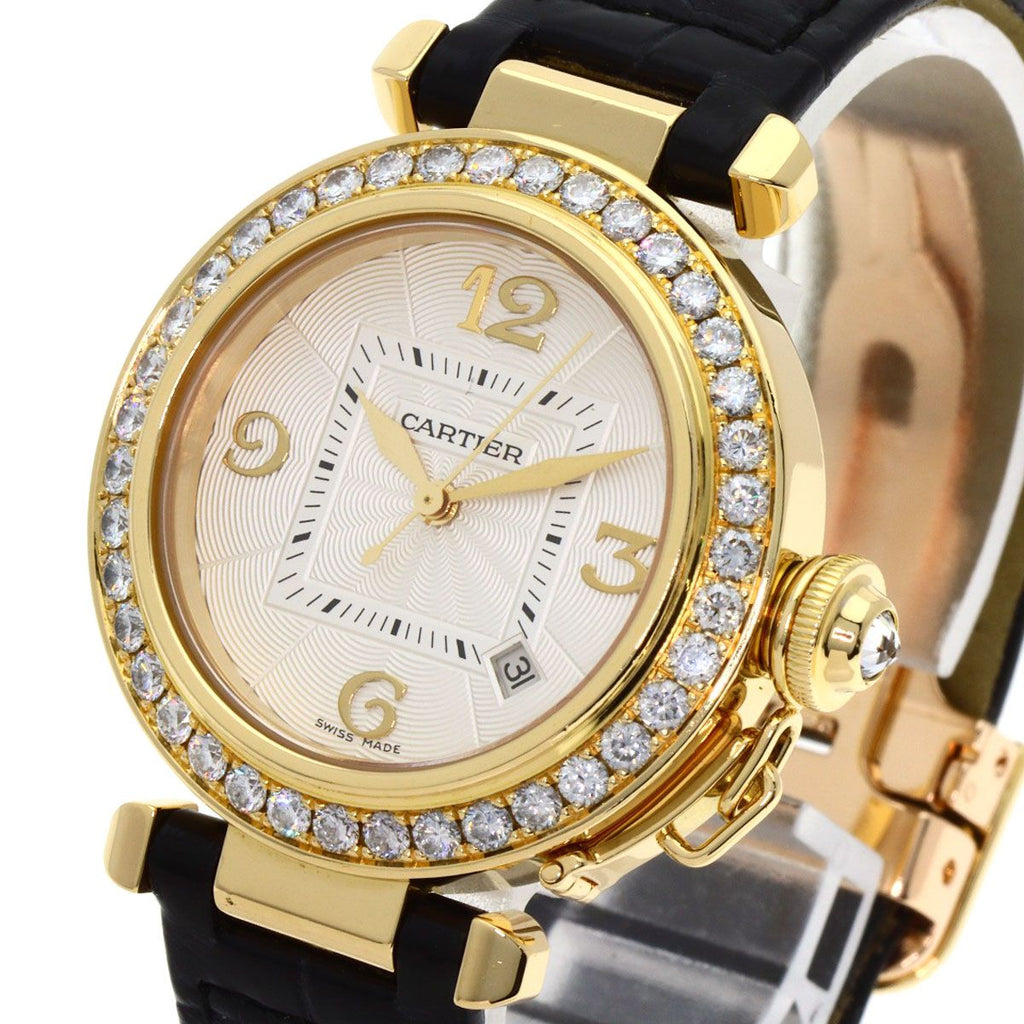 Cartier Pasha Bezel Diamond Watch 18K Yellow Gold — view 3