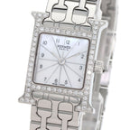 Hermes Watch Mini Diamond SS White Shell — view 3