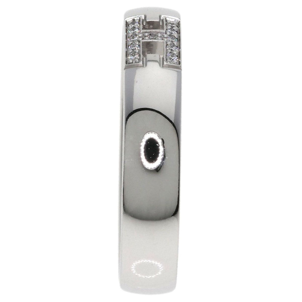 Hermes Hella Cles Diamond 49 Ring 18K White Gold — view 4