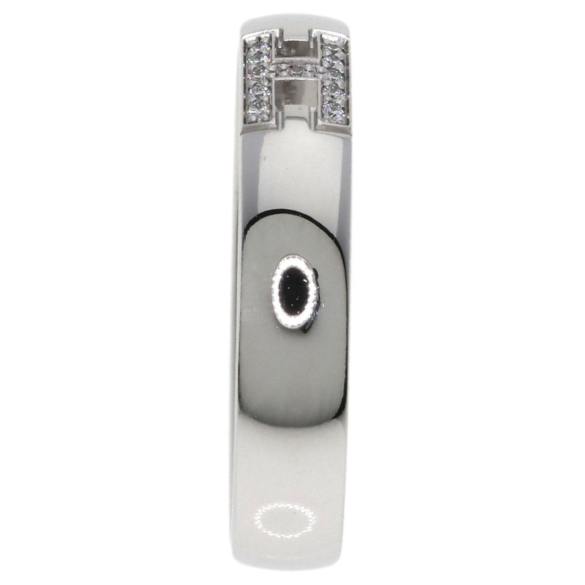 Hermes Hella Cles Diamond 49 Ring 18K White Gold — view 4