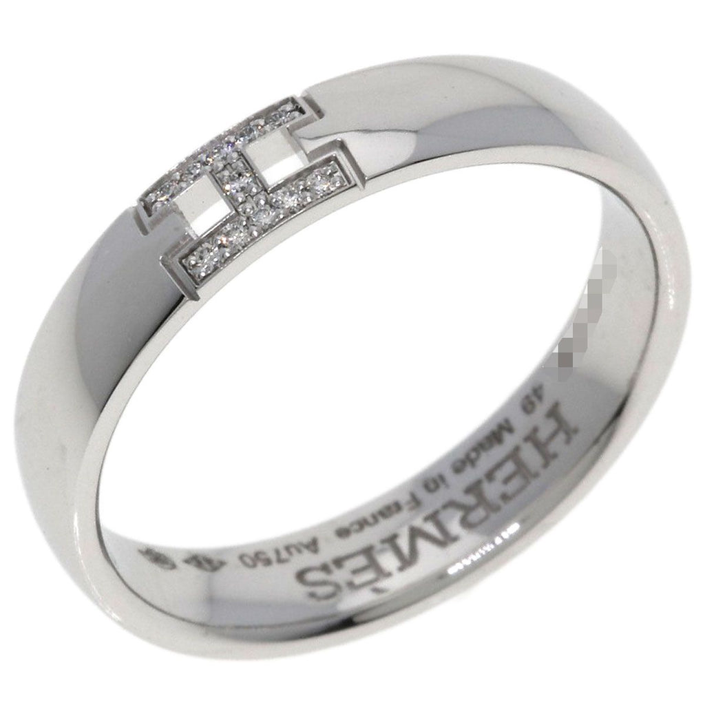 Hermes Hella Cles Diamond 49 Ring 18K White Gold — view 2