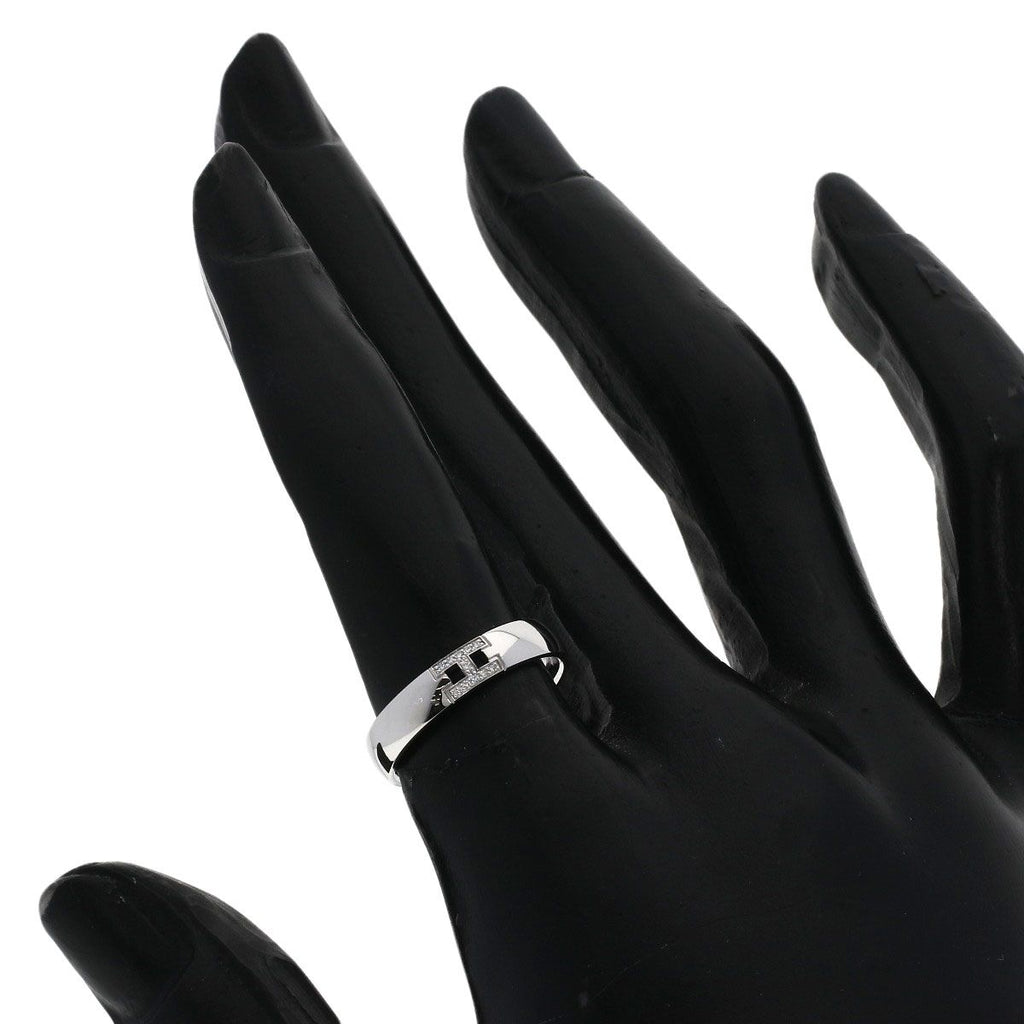 Hermes Hella Cles Diamond 49 Ring 18K White Gold — view 7