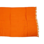 Hermes Shawl Scarf New Libris Cashmere Silk Orange — view 4