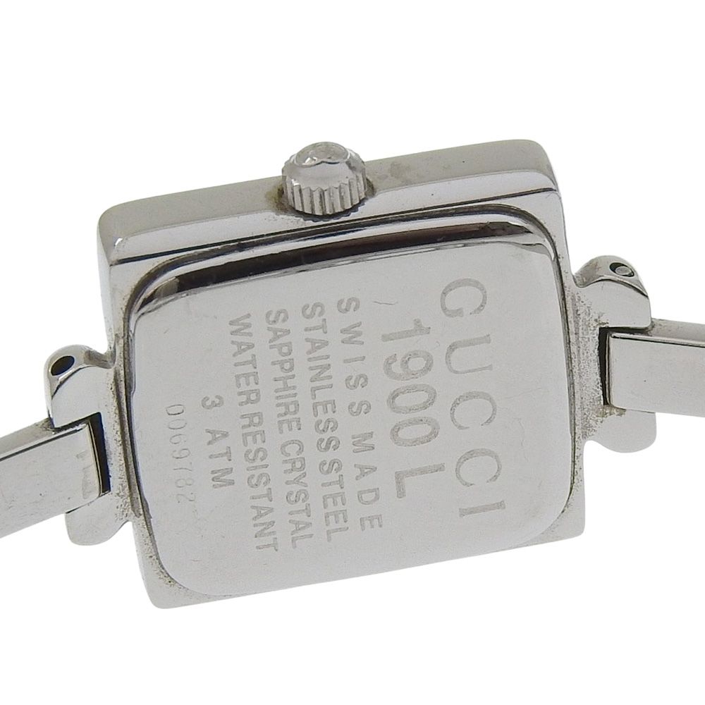 Gucci Stainless Steel Quartz Analog Display Black Dial Watch — view 7