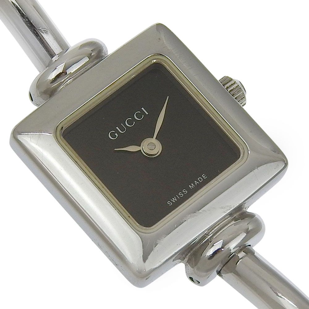 Gucci Stainless Steel Quartz Analog Display Black Dial Watch — view 3
