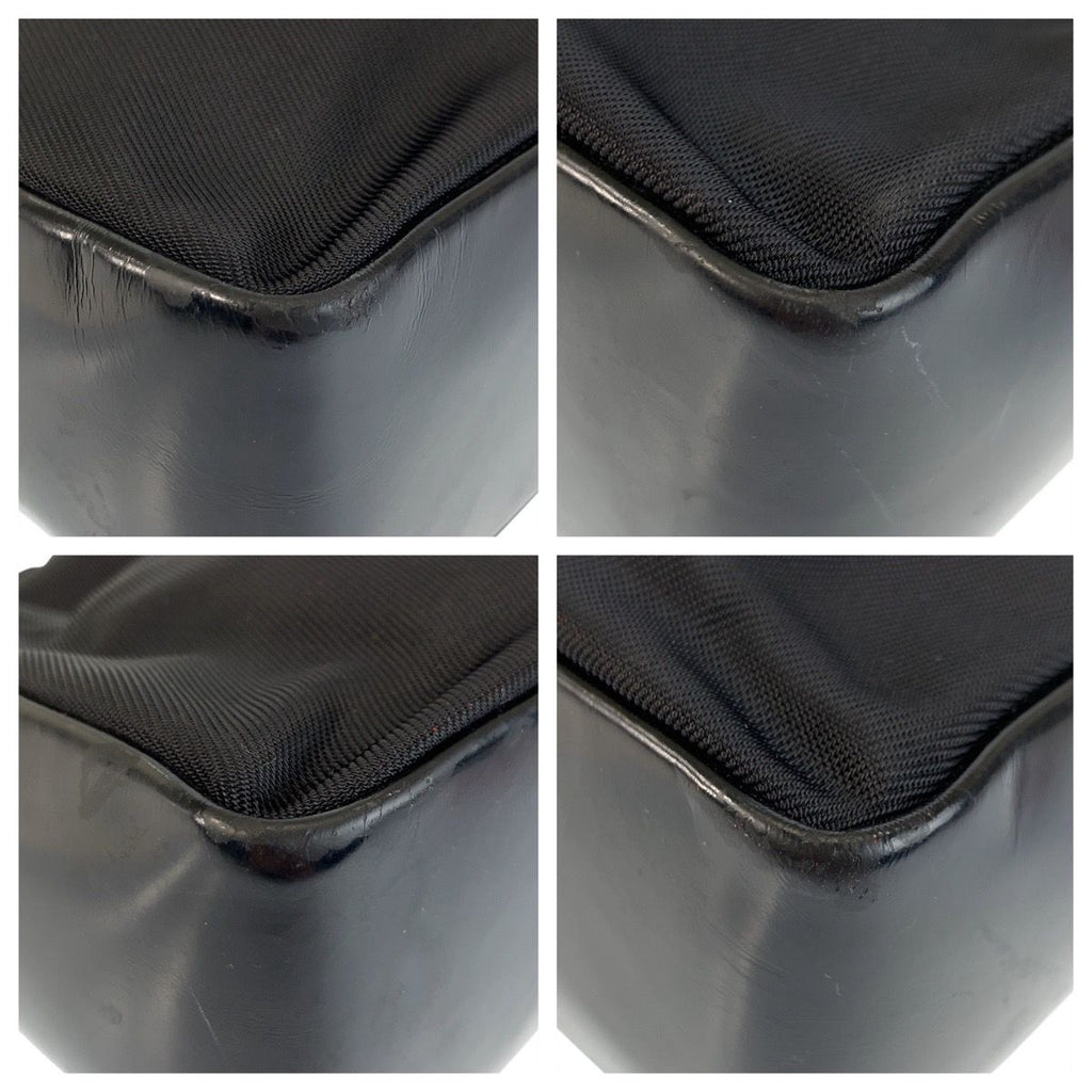 Gucci Bamboo Black Nylon Leather 000 Tote — view 3