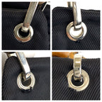 Gucci Bamboo Black Nylon Leather 000 Tote — view 5