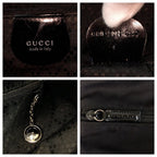 Gucci Bamboo Black Nylon Leather 000 Tote — view 4