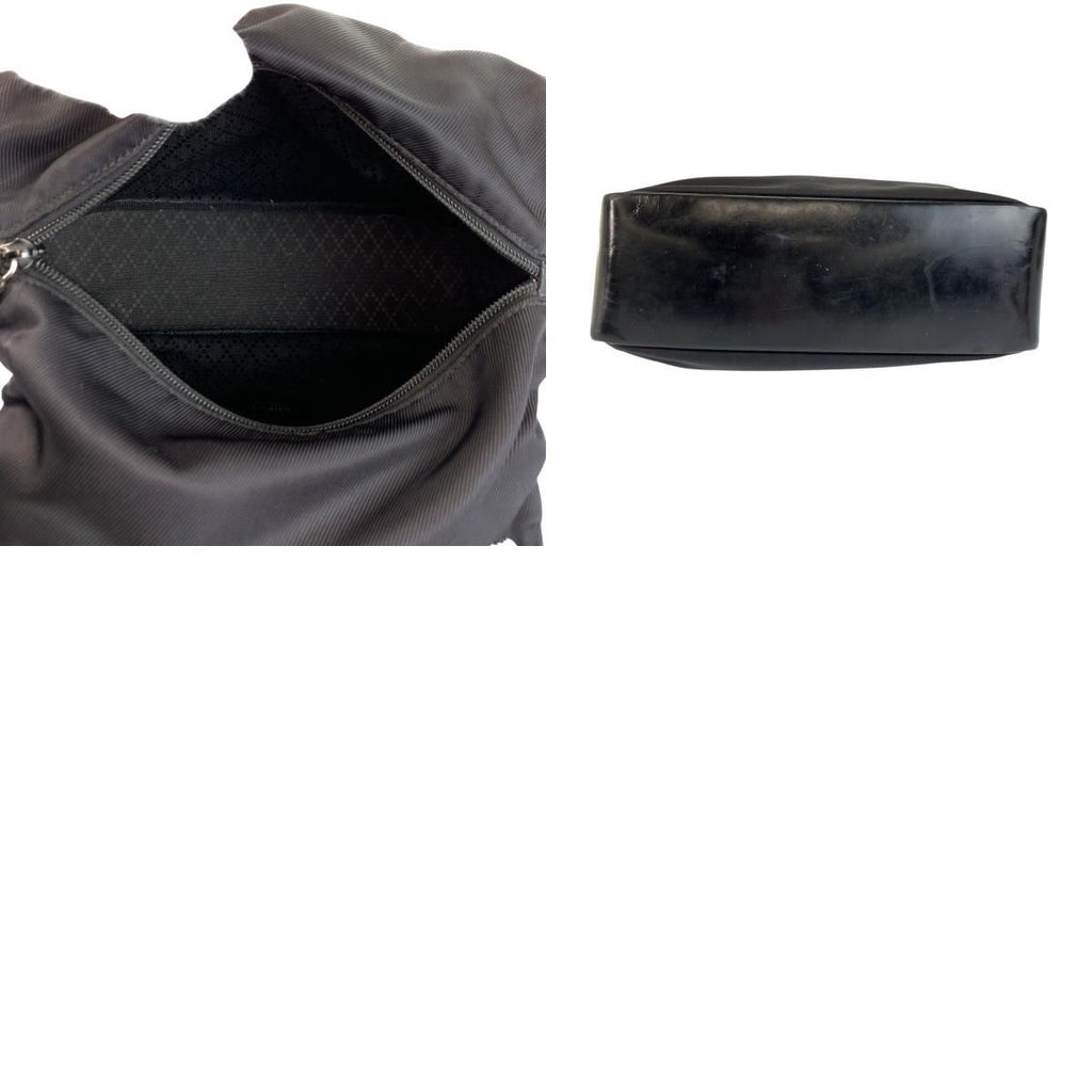 Gucci Bamboo Black Nylon Leather 000 Tote — view 9