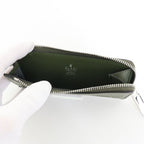 Gucci Logo Zip Card Case Leather Khaki — view 4